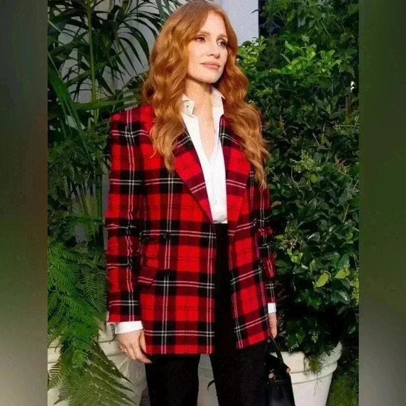 Ralph Lauren Collection Purple Label Jacket Plaid Tartan Blazer Wool Cashmere 12 - Picture 1 of 11